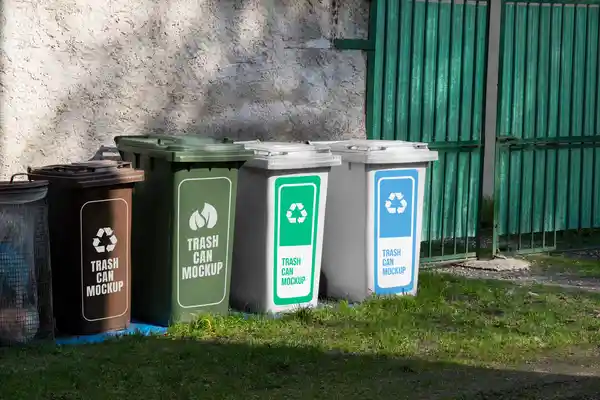 Business owner reviewing waste removal pricing with a professional clearance team in Sale