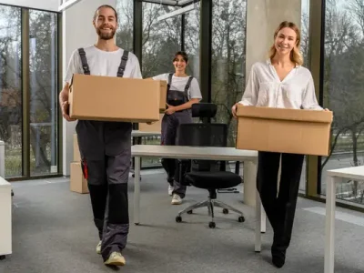Office Clearance Service in Sale – Efficient, Discreet & Professional Office clearance service team in Sale removing desks, chairs, and old office equipment